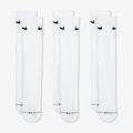 Kit Meia 3 pares Unissex Nike U Nk Ed Elvd Crw BRANCO/PRETO