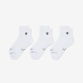 Kit 3 Pares de Meia U NK Ed Elvd Ank Golf144 BRANCO/PRETO