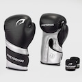 Luva de Boxe/Muay Thay Pretorian Elite Adulto PRETO/PRATA