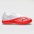 Chuteira Society Adulto Puma Ultra 7 Play BRANCO/VERMELHO