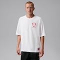 Camiseta Nike Jordan Oversized Gráfico Manga Curta Unissex BRANCO