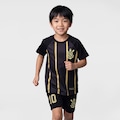 Kit Uniforme do Corinthians Coimbra Dourado Infantil PRETO