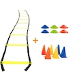 Kit Treinamento Funcional Yang Fit: Escada de Agilidade + 6 Cones + 6 Chapéu Half SORTIDA