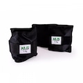 Kit Caneleira Tornozeleira de Peso 1kg 2kg 3kg Fixa Velcro PRETO