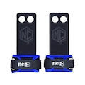 Hand Grip NC Extreme Pull Up em Couro Protetor Palmar 2 Furos - Adulto AZUL