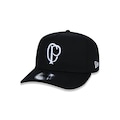 Boné Aba Curva New Era 9Forty A-Frame Corinthians Futebol Strapback - Adulto PRETO