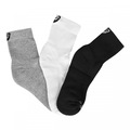 Kit de Meia Cano Alto Asics Basic Stretch Quarter - Adulto - 3 Pares NAO SE APLICA