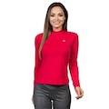 Camisa Manga Longa Extreme Uv Proteção Solar Gola Alta Ice - Feminina VERMELHO