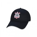 Boné Aba Curva New Era 9Twenty Corinthians Futebol - Strapback - Adulto PRETO