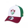 Boné Aba Curva New Era 39Thirty Fluminense Futebol Basic Escuro - Fechado - Adulto BRANCO/VERDE