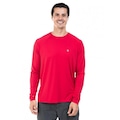 Camiseta Manga Longa Extreme UV Ice com Proteção Solar - Masculina VERMELHO