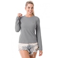 Opção de cor 1 de Camiseta Manga Longa Extreme Uv New Dry Colors com Proteção Solar Uv - Feminina