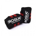 Munhequeira Wrist Wrap Rogue Elástica - 30cm - Par PRETO/VERMELHO
