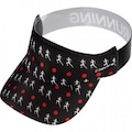 Viseira Aba Curva Hupi para Corrida Love Run - Feminina PRETO