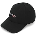 Boné Aba Curva Oakley 6 Panel Stretch Oakley Metallic - Fechado - Adulto PRETO