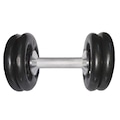 Dumbbell Ibj Plastificado - 18Kg PRETO