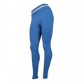 Calça Legging Alto Giro Poliamida Sem Costura Shine - Feminina AZUL/CINZA