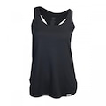 Camiseta Regata Alto Giro Poliamida Skin Fit Alongada - Feminina PRETO