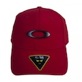 Boné Aba Curva Oakley Tincan - Fechado - Adulto Vermelho/Preto