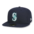 Boné Aba Reta New Era 59fifty MLB Seattle Mariners - Fechado - Adulto MARINHO/PETROLEO