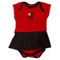 Vestido Body Torcida Baby Flamengo - Infantil VERMELHO/PRETO
