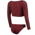 Sunkini Speedo Leaf - Infantil VERMELHO/PRETO