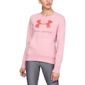 Blusão de Moletom Under Armour Favorite Fleece Sportstyle Graphic Crew - Feminino ROSA