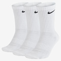 Meias Everyday Cushion Crew Cano Alto Nike Unissex BRANCO