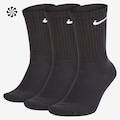 Meias Everyday Cushion Crew Cano Alto Nike Unissex PRETO