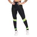 Calça Legging Fristyle Fitness Academia - Feminina PRETO/VERDE CLA