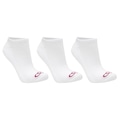 Kit de Meias Olympikus Cano Curto Feminino BRANCO/ROSA