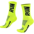 Meia Hupi Run para Corrida 36 ao 42 - Adulto AMARELO CLA/PRETO