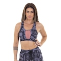 Top Flores Everlast - Adulto CINZA/PRETO