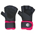 Luvas para Academia NC Extreme Punho em Neoprene - Adulto PRETO/ROSA