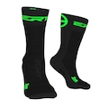 Meia de Ciclismo Cano Médio Ert Cycle Sport Xtreme Cool - Unissex PRETO/VERDE