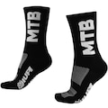 Meia Cano Médio Hupi MTB 2 - 36 a 42 - Adulto PRETO