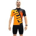 Camisa de Ciclismo Hupi Climb - Masculina PRETO/LARANJA