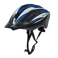 Capacete Ciclismo Poker Windstorm com Led - Adulto PRETO/AZUL