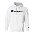 Blusão de Moletom com Capuz Champion Felpado Script Logo - Masculino BRANCO