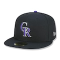 Boné Aba Reta New Era 59FIFTY MLB Colorado Rockies Game Cap - Fechado - Adulto NAO SE APLICA