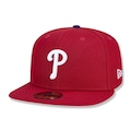 Boné Aba Curva New Era Philadelphia Phillies 5950 Game Cap - Fechado - Adulto Nao Se Aplica