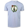Camiseta New Era Masculina Boston Celtics Basic Logo Nba CINZA