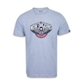 Camiseta New Era Masculina New Orleans Pelicans Basic Logo Nba CINZA
