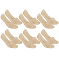 Meia Selene Sapatilha Invisível - Feminino - 6 Pares BEGE