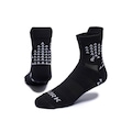 Meia Curta para Corrida Lurk Performance Running - Adulto PRETO/BRANCO