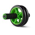 Roda de Exercícios Abdominal Poker Wheel Balance Dupla PRETO/VERDE