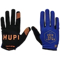 Luva para Ciclismo Hupi Dedo Longo Enjoy AZUL/LARANJA
