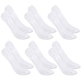 Kit Meias Sapatilha Selene Super Invisível com 6 Pares - 34 ao 38 - Feminina BRANCO