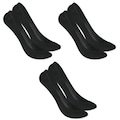 Kit Meias Sapatilha Selene Super Invisível com 3 Pares - 34 a 38 - Feminina PRETO