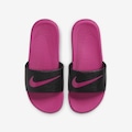 Chinelo Slide Nike Kawa - Infantil PRETO/ROSA